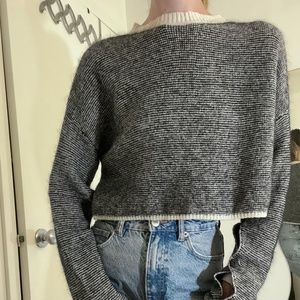 Sarah Pacini Cropped Sweater